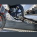 Skid plate with exhaust guard with plastic bottom for 2T KTM, Husqvarna, Gasgas 2024-2025.
